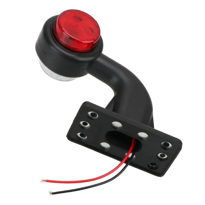 Customizable Red White Indicator Lamp 2Pcs/set Truck Lamp Tail Light Assembly For Trailer Truck Van Lorry 12/24V LED Side Marker