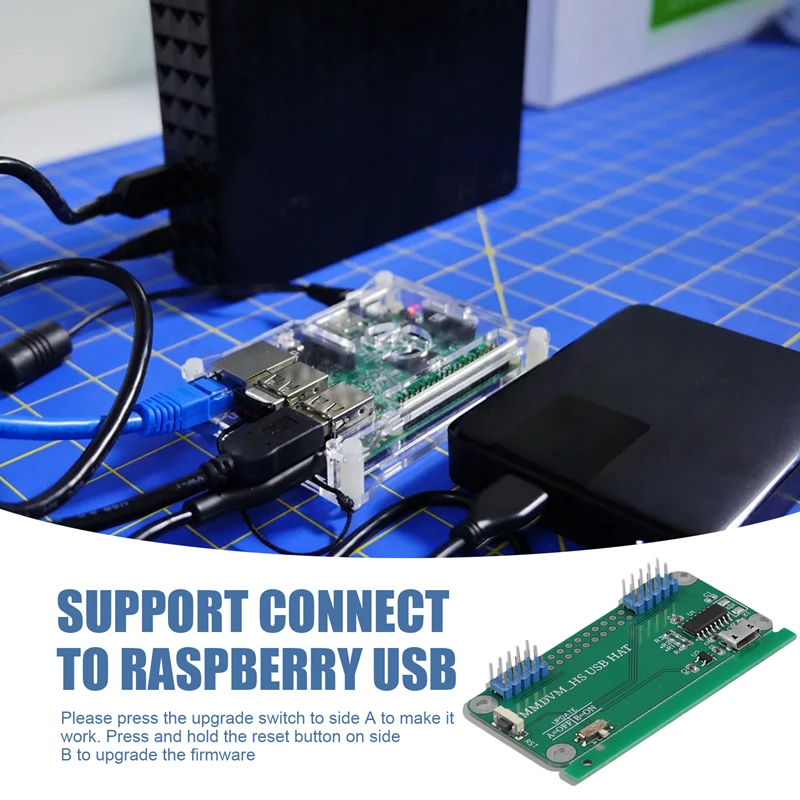 Jumbospot MMDVM HS placa adaptadora de sombrero USB reemplazar para Rasberry Pi para Windows Linux Android Hotspot DSTAR DMR