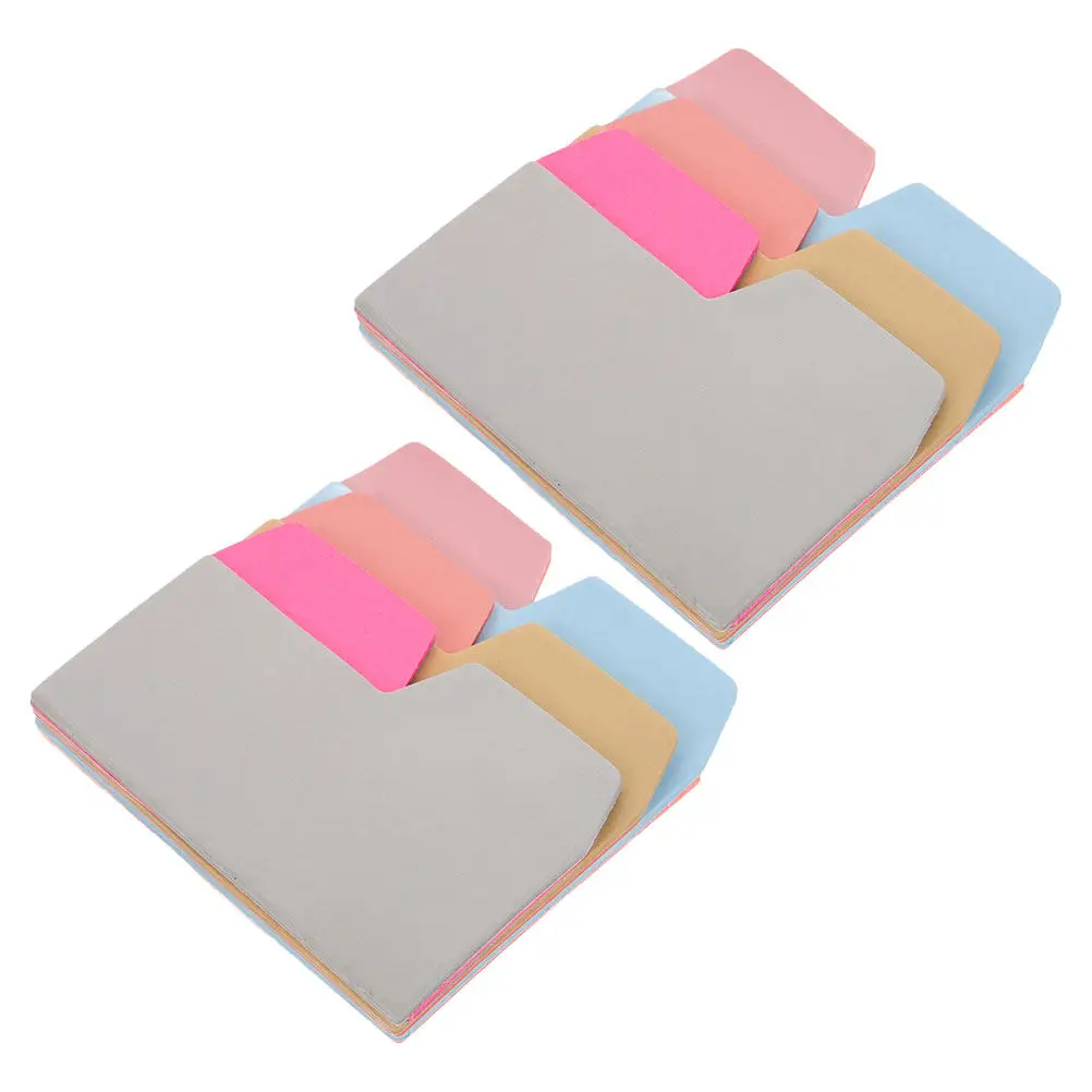 

2Pcs Writable Sticky Tabs 6 Vibrant Colors Repositionable Index Divider Stickers for Books Notebooks Planners Reading Tabs
