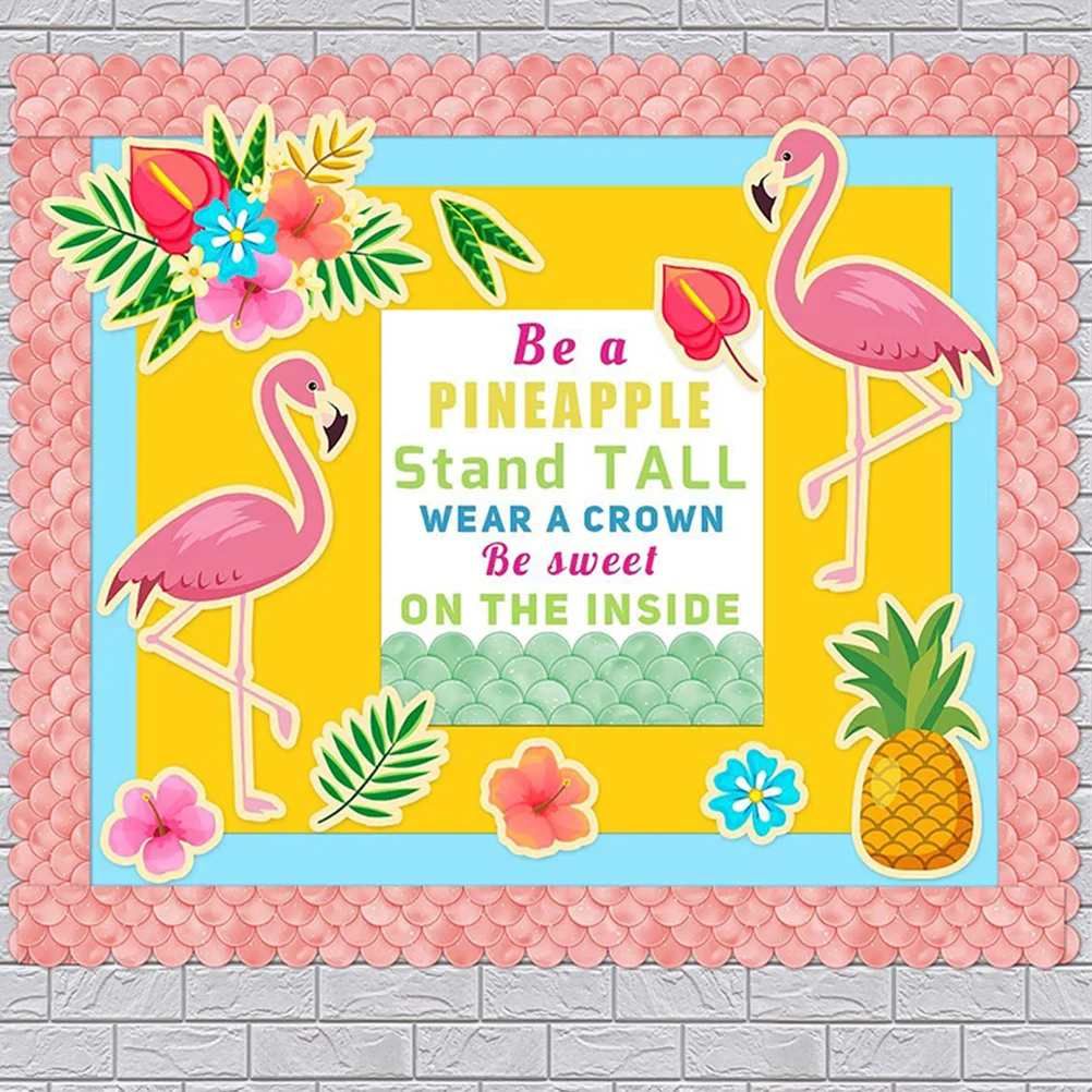 

1 Roll Wave Pattern Peel Stick Bulletin Board Border Decor For Classroom Blackboard Wall Door Window Wardrobe Self-Adhesive Trim