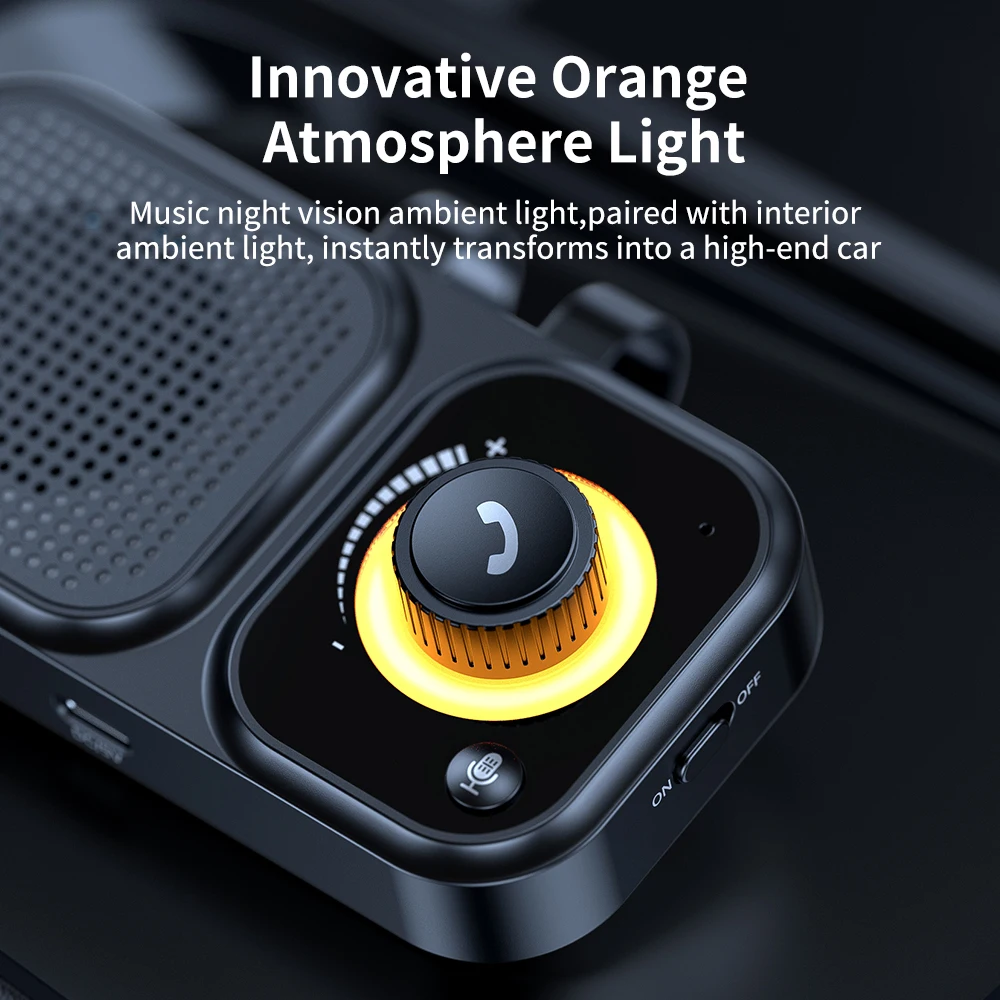 Car Bluetooth 5.4 Hands-Free Speaker – Wireless Kit with Visor Clip, Siri & Google Assistant Support 6