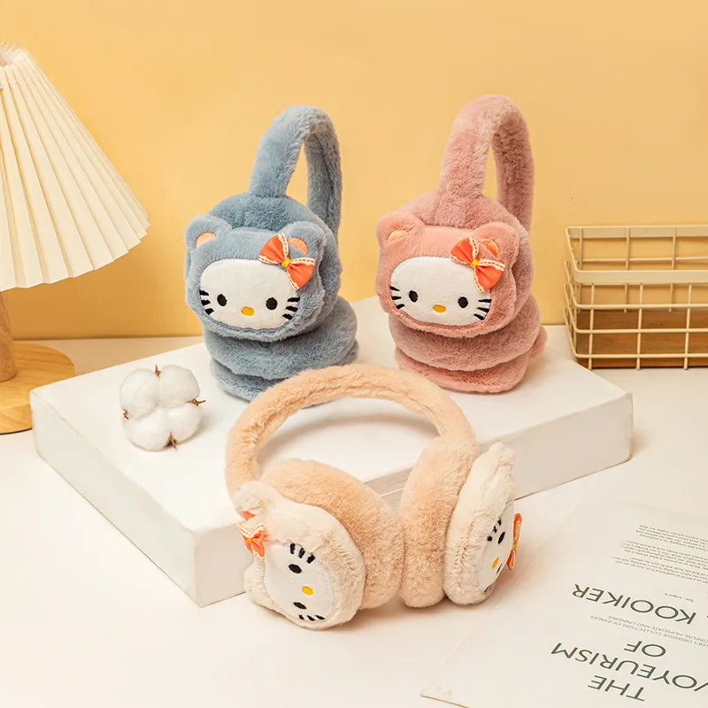 

Мультфильм для наушников KT Cat. Новый осенне-зимний стиль для детей. Симпатичные и теплые амбушюры для защиты от холода и мороза. Джиф