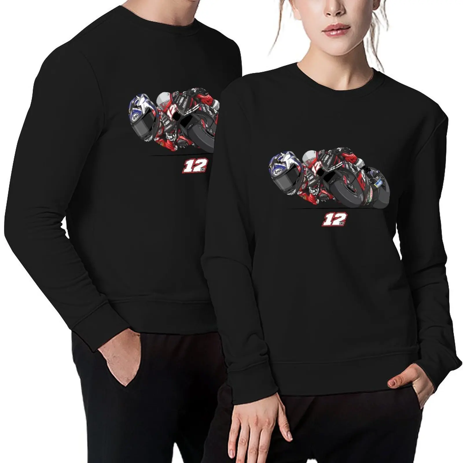 

Maverick Viales MVK 12 Pullover graphic t shirts men tracksuit men's sweat-shirt aesthetic clothing men's sweatshirt