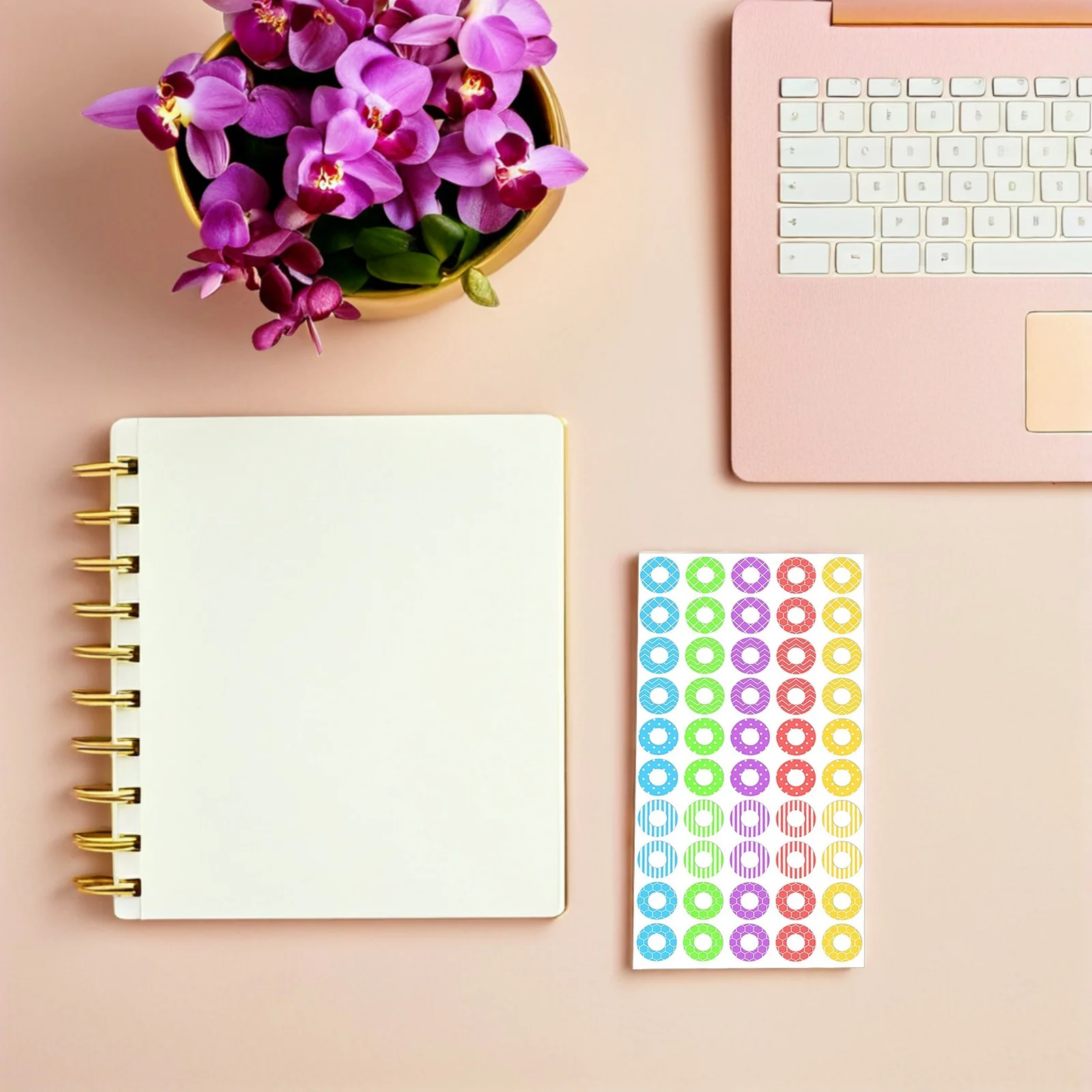 

750Pcs Hole Punch Reinforcement Stickers Round Self-Adhesive Paper Hole Protectors for Binder Notebooks Documents