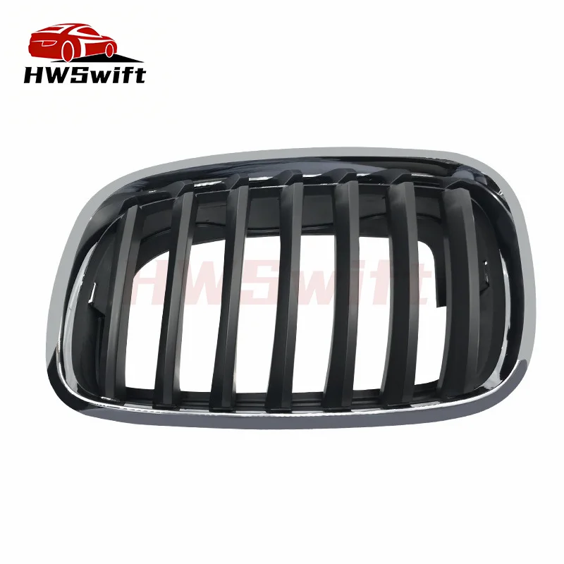 Gloss Black Car Front Bumper Hood Kidney Sport Grills Grille For BMW E70 E71 X5 X6 2007-13 51137157687 51137157688 Racing Grill