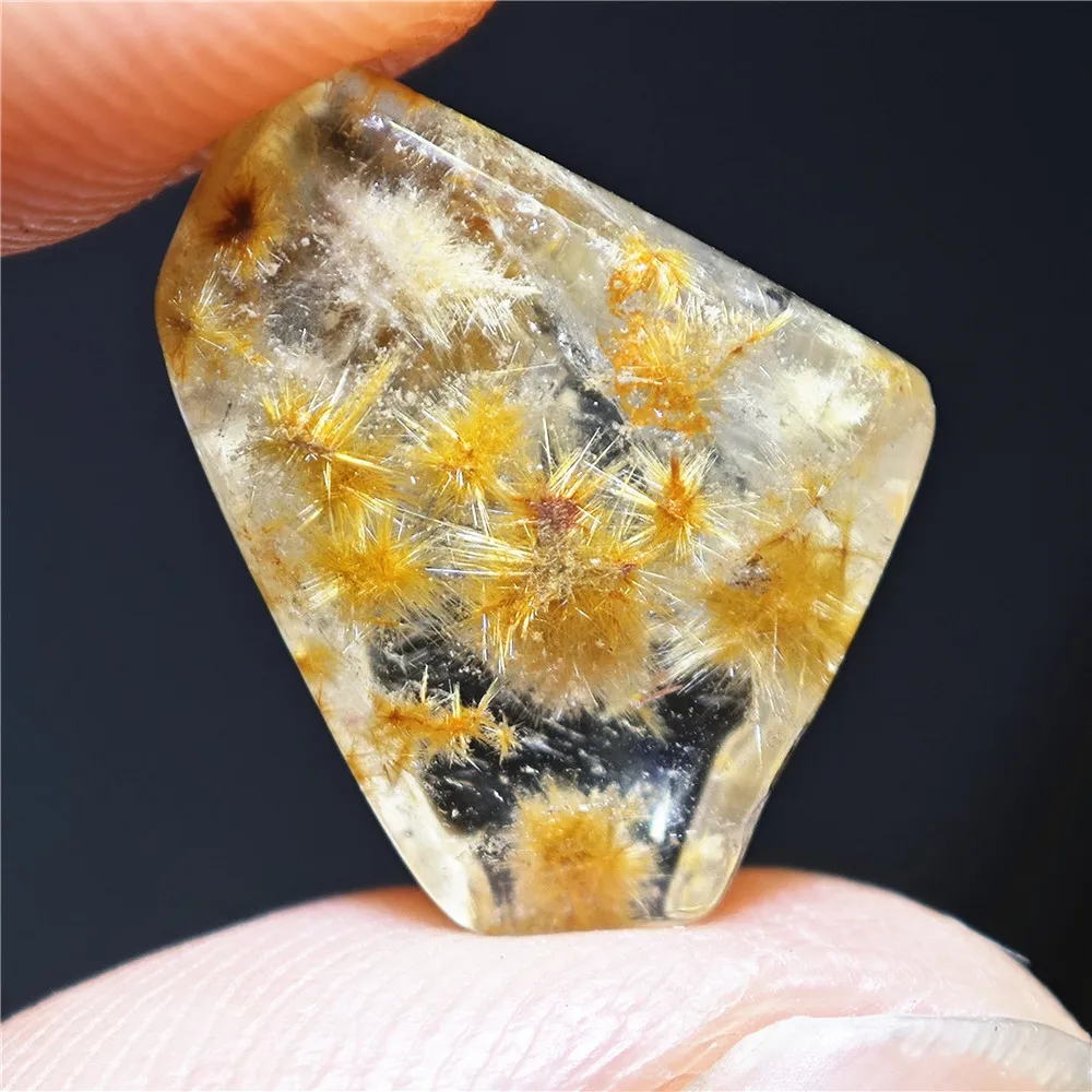 

Натуральное золото, рутилированный кварц, кулон, солнце, рутилированный кварц, ювелирные изделия, сырье, цветок для мужчин и женщин, Бразилия AAAAAAA