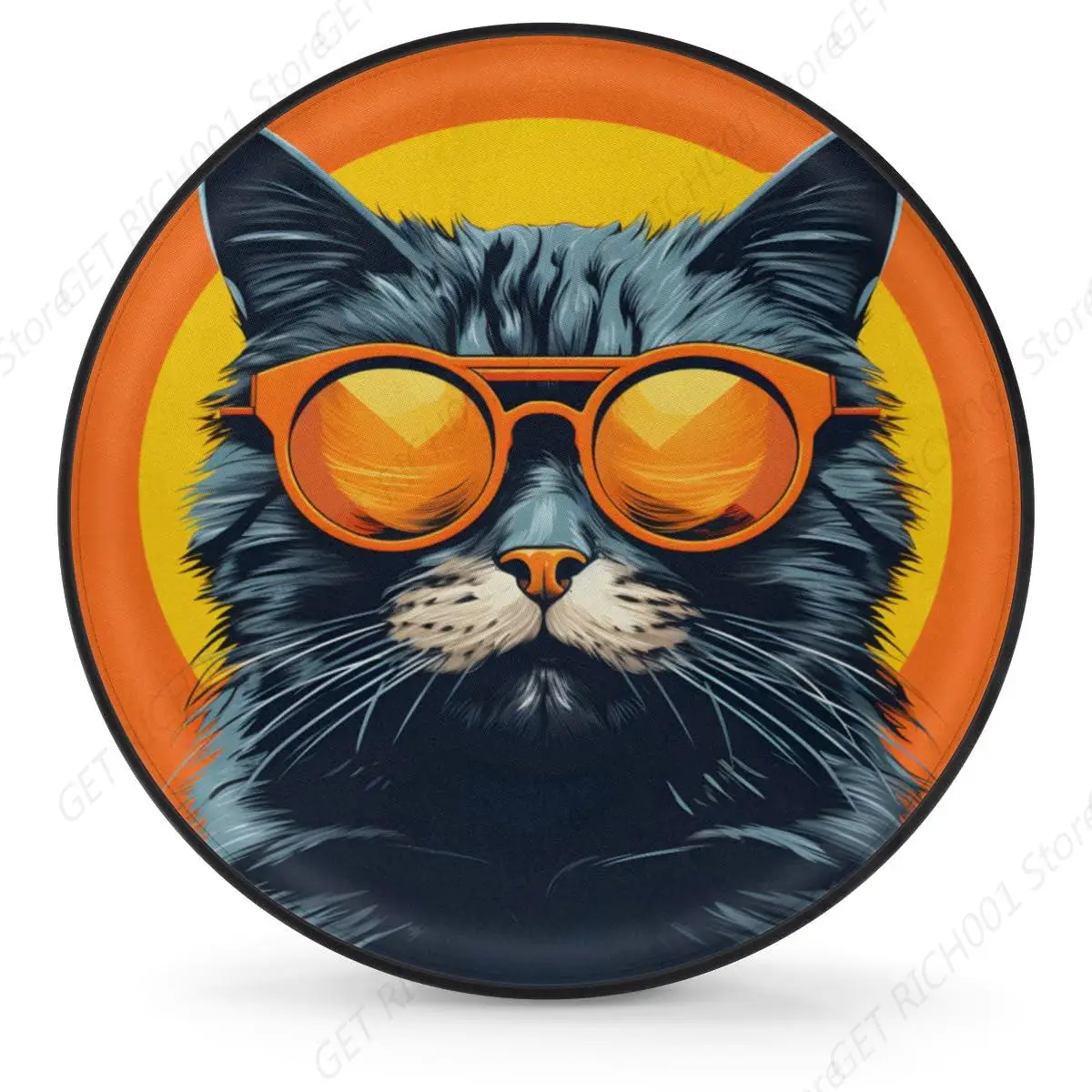 Spare Tire Cover for RV Trailer, Funny Animal Cat Tire Covers Universal Fit for Travel Camper SUV Truck Waterproof Wheel Cover