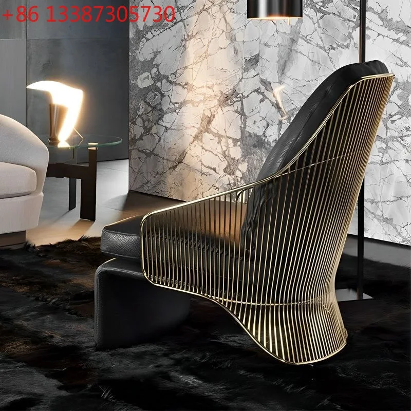 

Italian light luxury designer single sofa chair modern simplicity