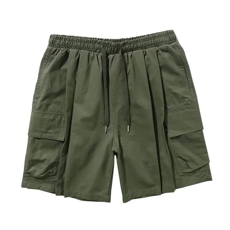 

Men's Summer Trend Loose Casual mid Waist Five orts Youth Vitali Workwear Pants Straight Leg Pure Color Spring 2025