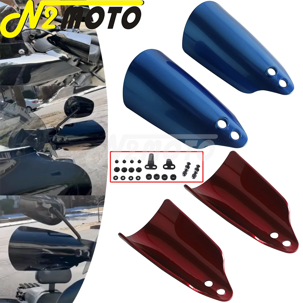 For Harley Touring Electra Glide FLHT Street Glide FLHX Hand Guards Motorbike Handle Bar Wind Shields Protection Handguard 21-23