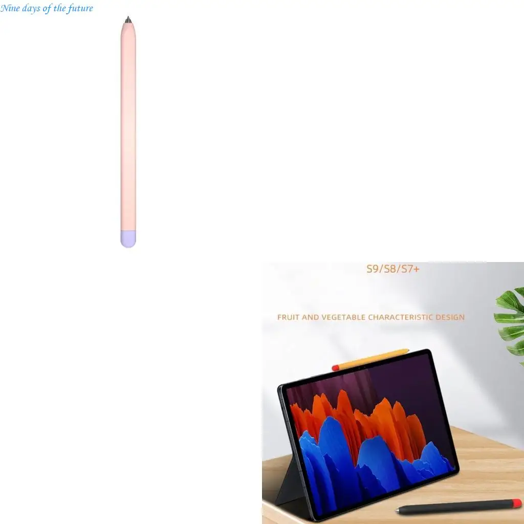 

Silicone Sleeve for Tab S7+ Pen Skin Case Cover Soft Protective Holder Cover Accessories E65A