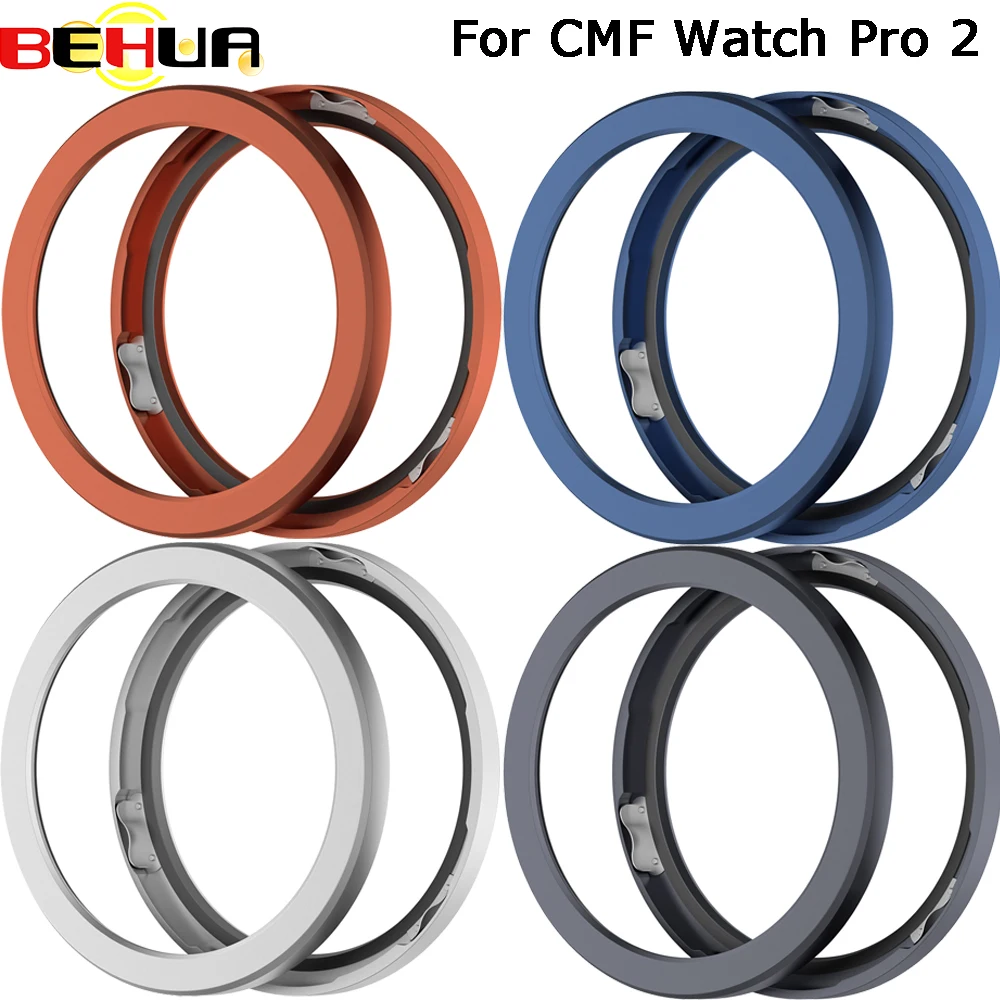 

BEHUA Bezel Ring Case For CMF Watch Pro 2 Protector Samrt Watch Cases Cover Anti-scratch Protection Ring Protective Shell
