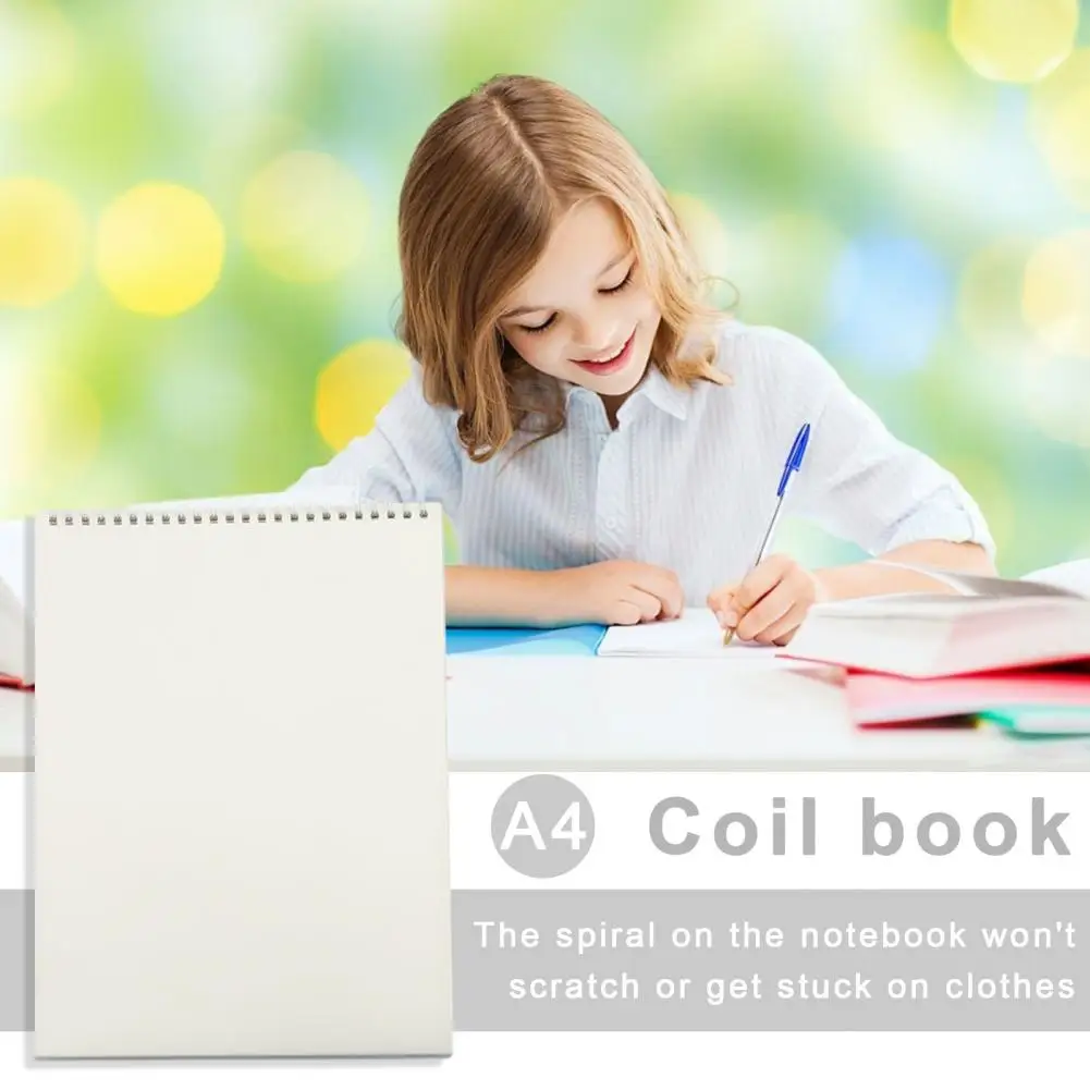 Portable Notebook Smooth Writing Notebook Premium A4 Coil Notebook with Thickened Pages A5 Loose-leaf Notepad for Smooth Writing