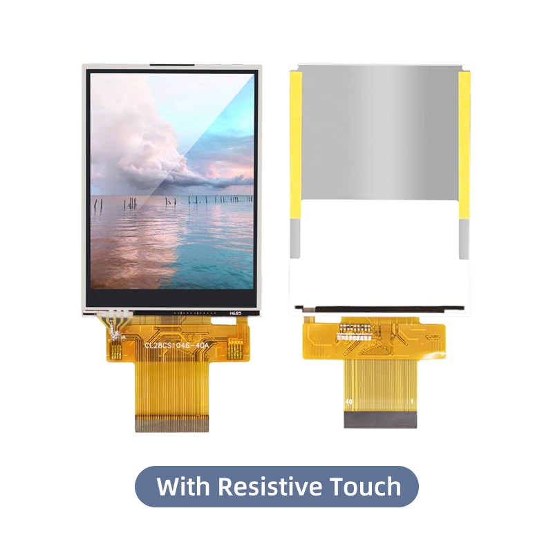 2.8Inch Kleur Tft Lcd-Scherm Module Ips Scherm Tn Met Touch St7789 Ft6336 Spi Of I8080 Interface 8bit/16bit 40pin Plug-In Lcm