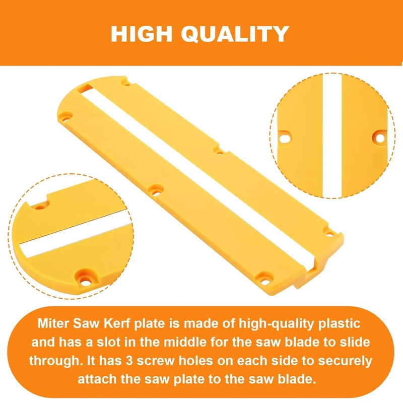 NEW Miter Saw Replacement Parts for Dewalt Kerf Plate DWS715 DWS716 DWS713 3660 3680 DW703 DW704 DW705 Replacement Kerf Plate