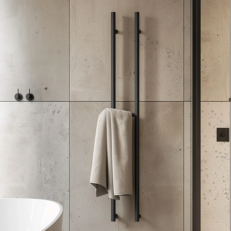 

Stainless Steel Heated Towel Rack Bathroom Towel Holder Vertical Electric Heated Towel Rack