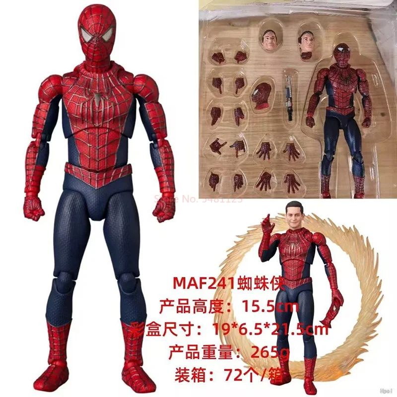 

Новинка 2024 года, высокое качество Mafex No 241, Человек-паук Тоби Магуэра, герои без возврата, дружелюбная соседская фигурка, модель игрушки
