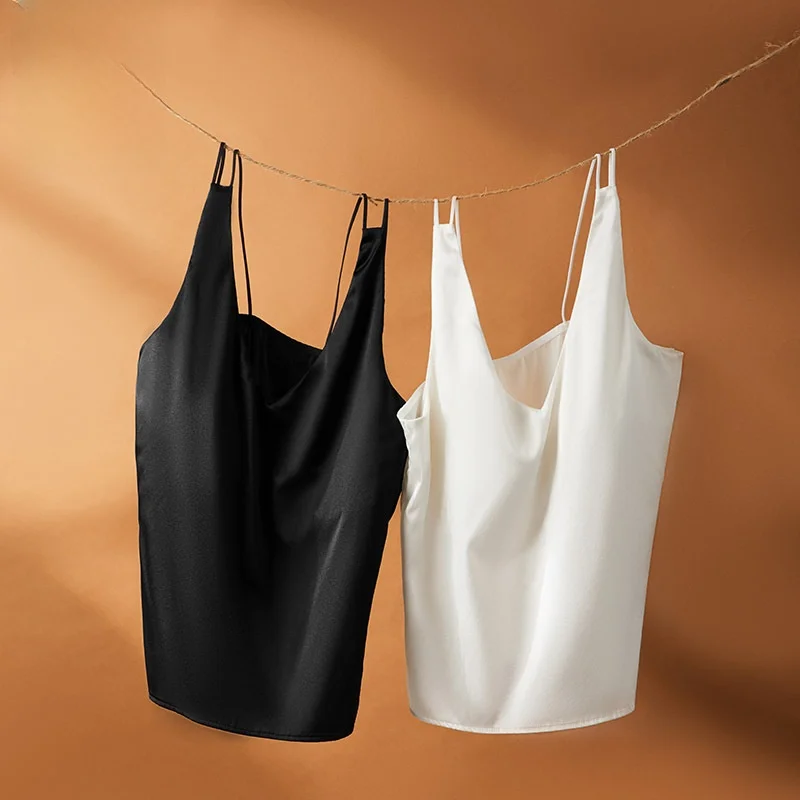 

Silk Strapl Brtte with Cup Inteated Thin Satin Elastic Band Bal Design for Women Commute Sle No Padding