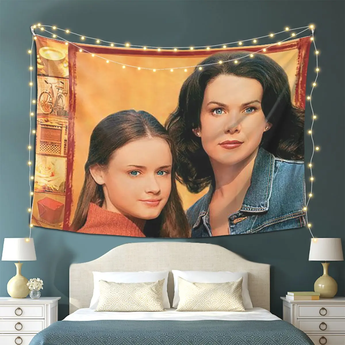 Gilmore Girls Graffiti Tapestry Wall Hanging Aesthetic Home Decoration Tapestries for Living Room Bedroom