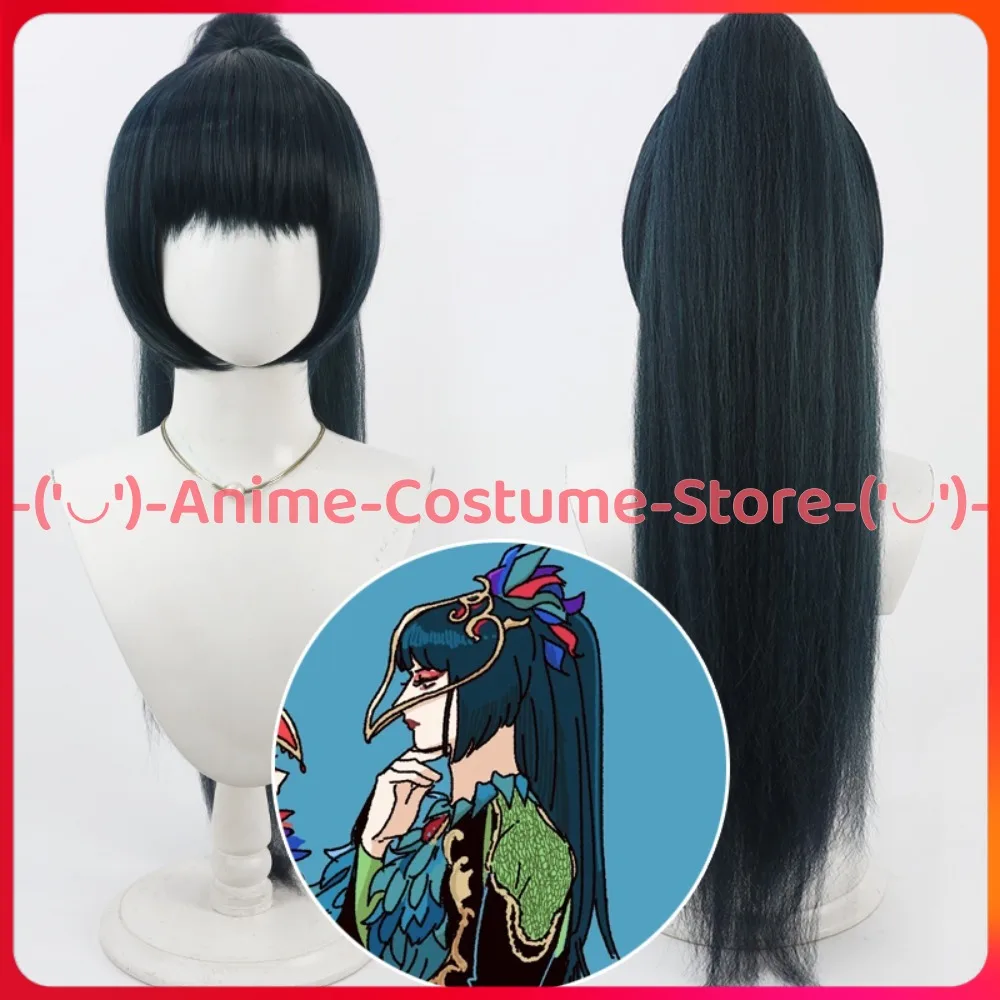 Villains Halloween Crow Dancer Cosplay Wig Anime Game Character Carnival Party Costume Wigs Heat Resistant Synthetic Hair