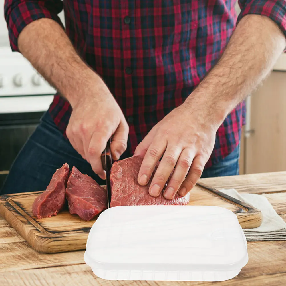 

Freshness Sealing Box for Refrigerator Clear Airtight Storage Container Reusable for Bacon Fish Fruits Meal Prep