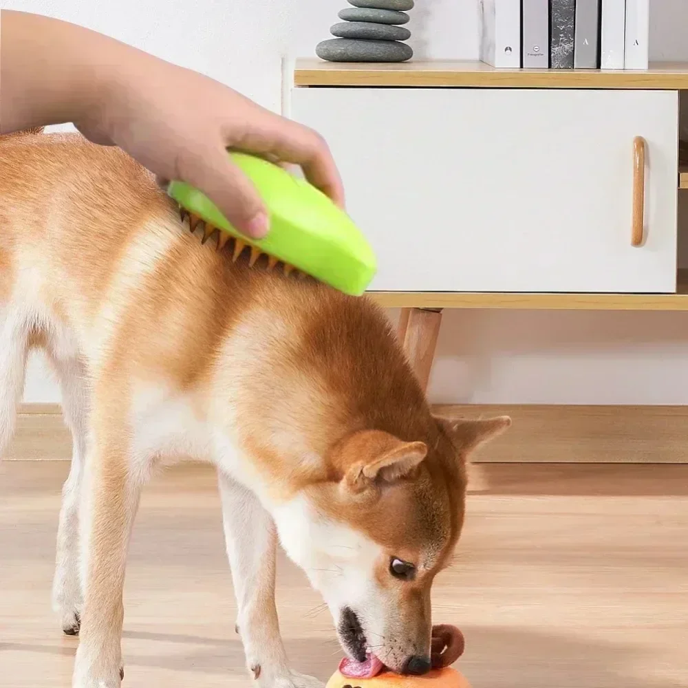 Huisdier Kat Stoomborstel Stomende Hondenborstel 3 In 1 Elektrische Spray Kat Haarborstels Voor Massage Huisdier Trim Kammen