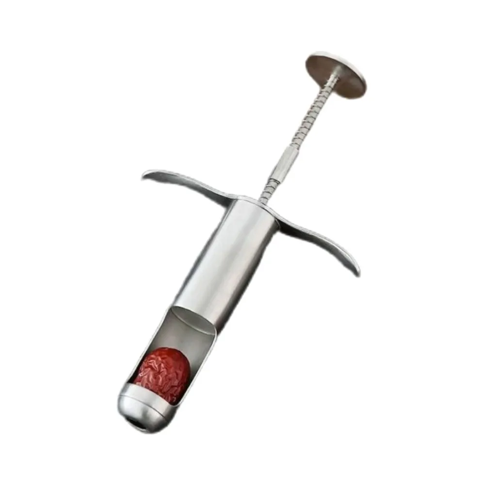 Steel Material Jujube Corer Red Dates Handheld Design Seed Push Out Tool Deseed Function Multi-Function Jujube Pitter