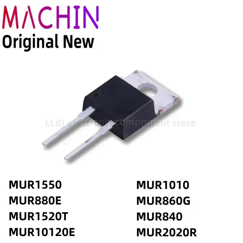 1pcs MUR1550 MUR880E MUR1520T MUR10120E MUR1010 MUR860G MUR840 MUR2020R TO220-2 MOS FET TO-220-2.