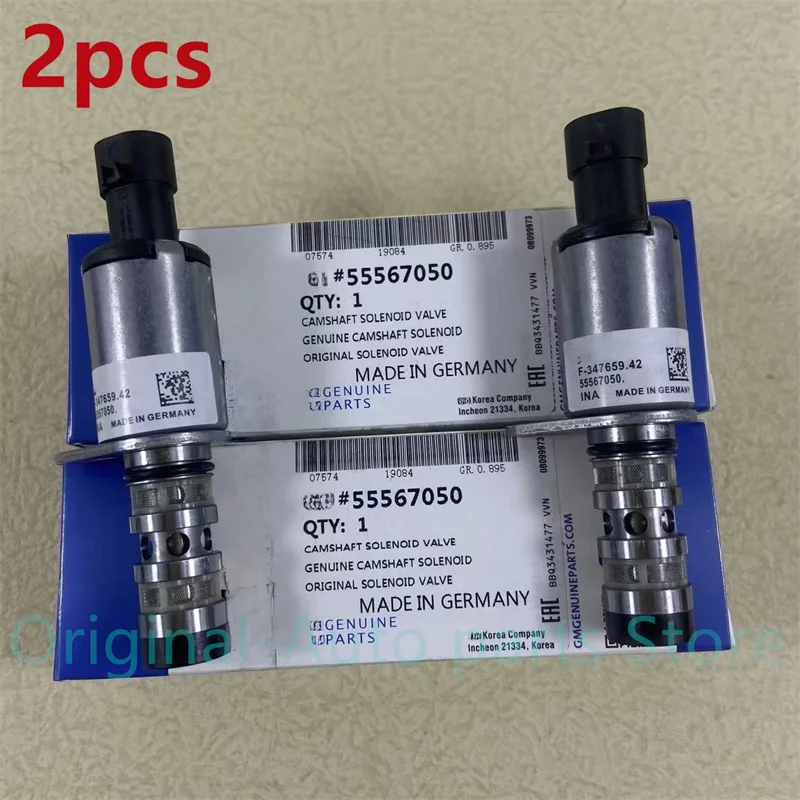 2pcs 55567050 New Camshaft Cam Control Solenoid Valve Fits For Chevrolet Astra Aveo Aveo5 Cruze Sonic Trax Pontiac G3 Saturn