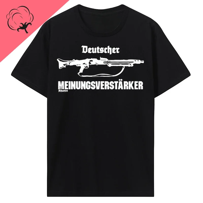 New Summer Cool T-shirt German Opinion Supporter Mg42 Machine Gun 7 .92   57mm T Shirt  100%cotton Tees Tops Streetwear