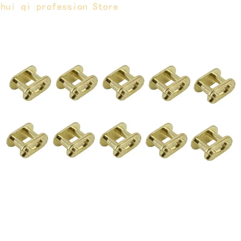 Ersatz-Motorrad-Kettenclip-Set, 10er-Pack, goldenes Verbindungsteil für Werkstattservice, Wartungsarbeiten und – Detail 5