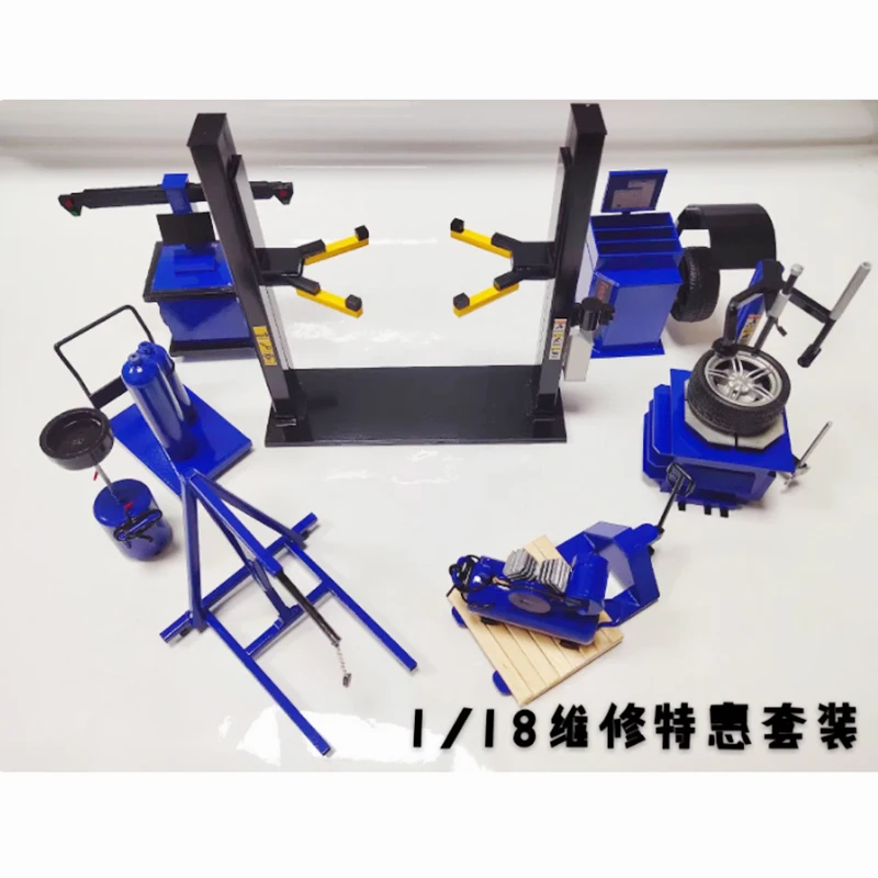 

1/18 Scale Car Model Repair Props Workshop Scene Parts Tool Plastic Alloy Model DIY Tool Handmade Car Part Fans Collection Gift