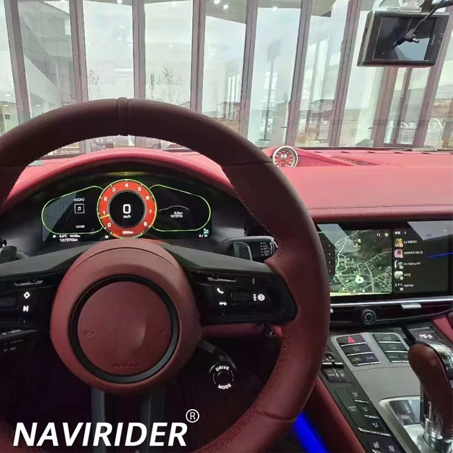 أحدث أداة العنقودية الرقمية للسيارة الأصلية لعام 2025 لبورشه كايين باناميرا 2010-2024 لوحة قياس سرعة LCD #5