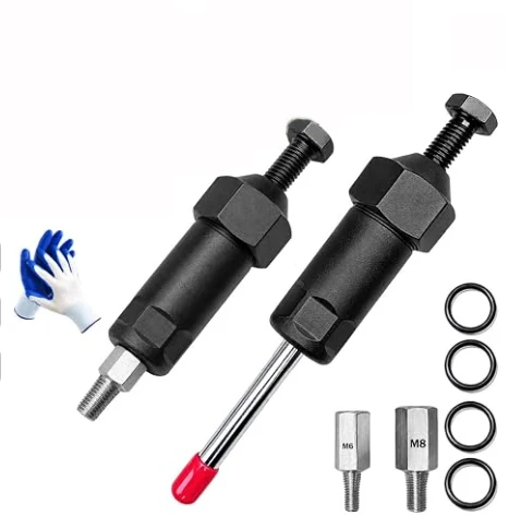 Portable Handy Grease Nozzle Cleaner Kit, Equipped With M8 Thread Adapters, Heavy‑Duty Unblocking Tool For Blocked Lubricant