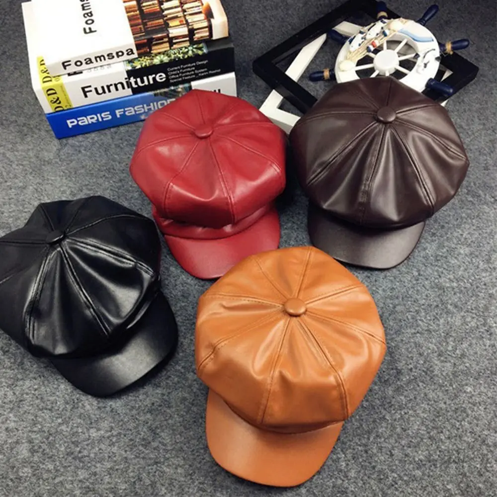 

Gift Geometric Elastic Band Kids Autumn Winter Octagonal Beret Painter Hat Children Beret Apparel Accessories Korean Style Cap