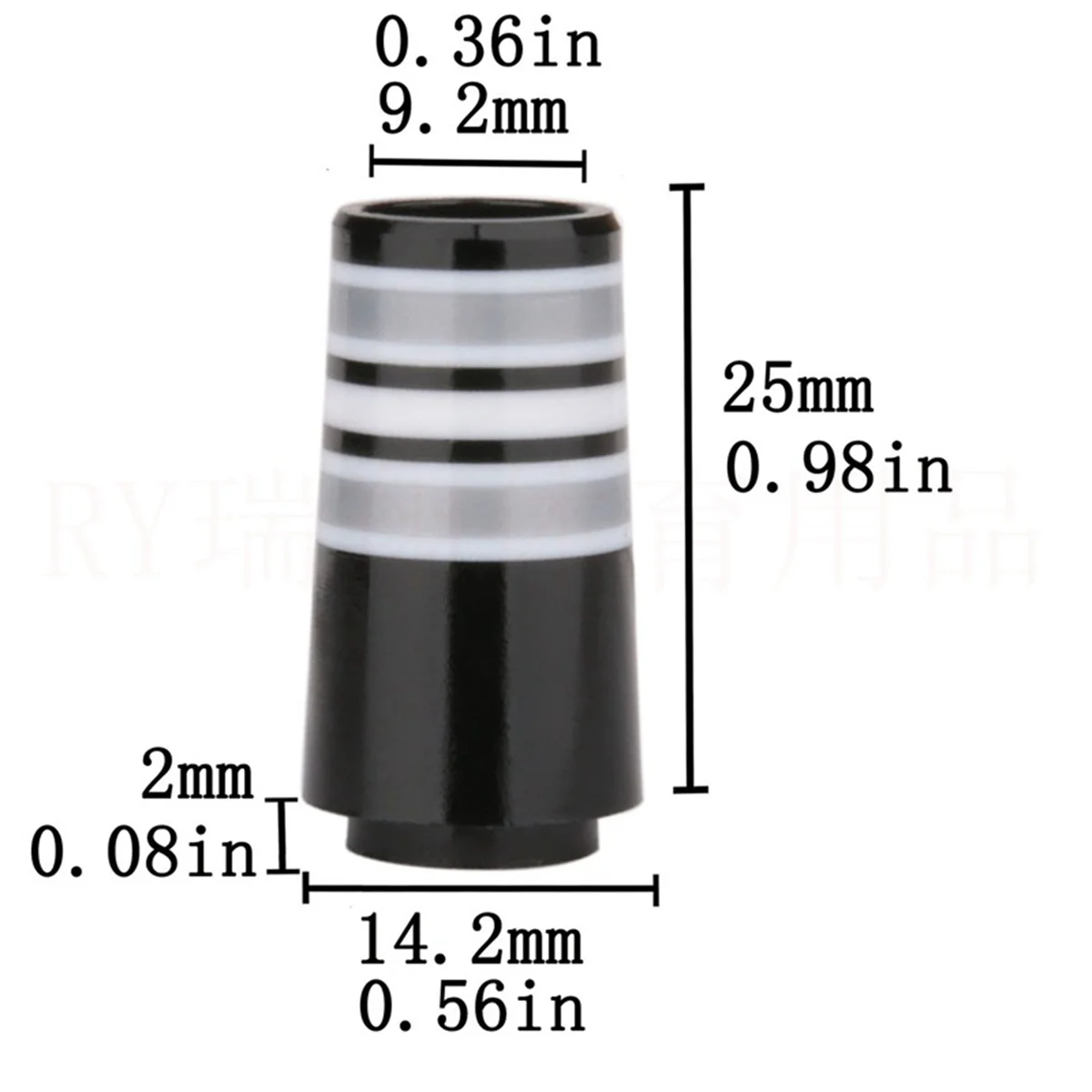 5 Stuks Golf Ferrules Voor 0.355 Tip Ijzers Schacht Mouw Adapter Ferrule Golf Ijzeren Club Ferrules Vervanging, Grijs