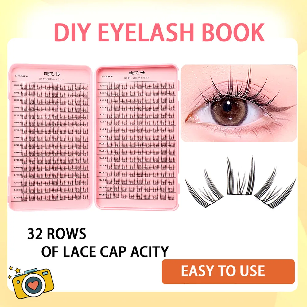 

False Eyelashes High-capacity Natural Wispy Cluster Lashes 32 Rows DIY Lash Extension Supplies High Quality Professional Makeup