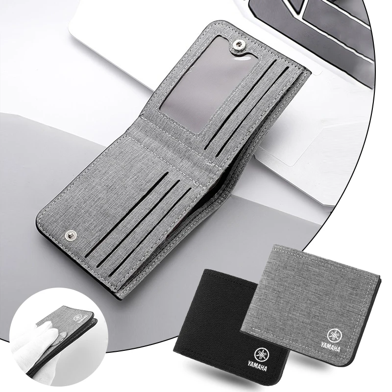 

Classic Designer Small Wallet for Men Short Simple Women's Purse Fashion Ultra Thin For Yamaha Tmax MT07 FZ07 MT09 FZ09 FJ09 FZ8