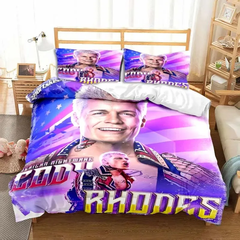 

Cody Rhodes Duvet Cover Cool American Nightmare Bedding Set Soft Adult Boys Bedroom Single Double King Size Bed Set Kid Gift