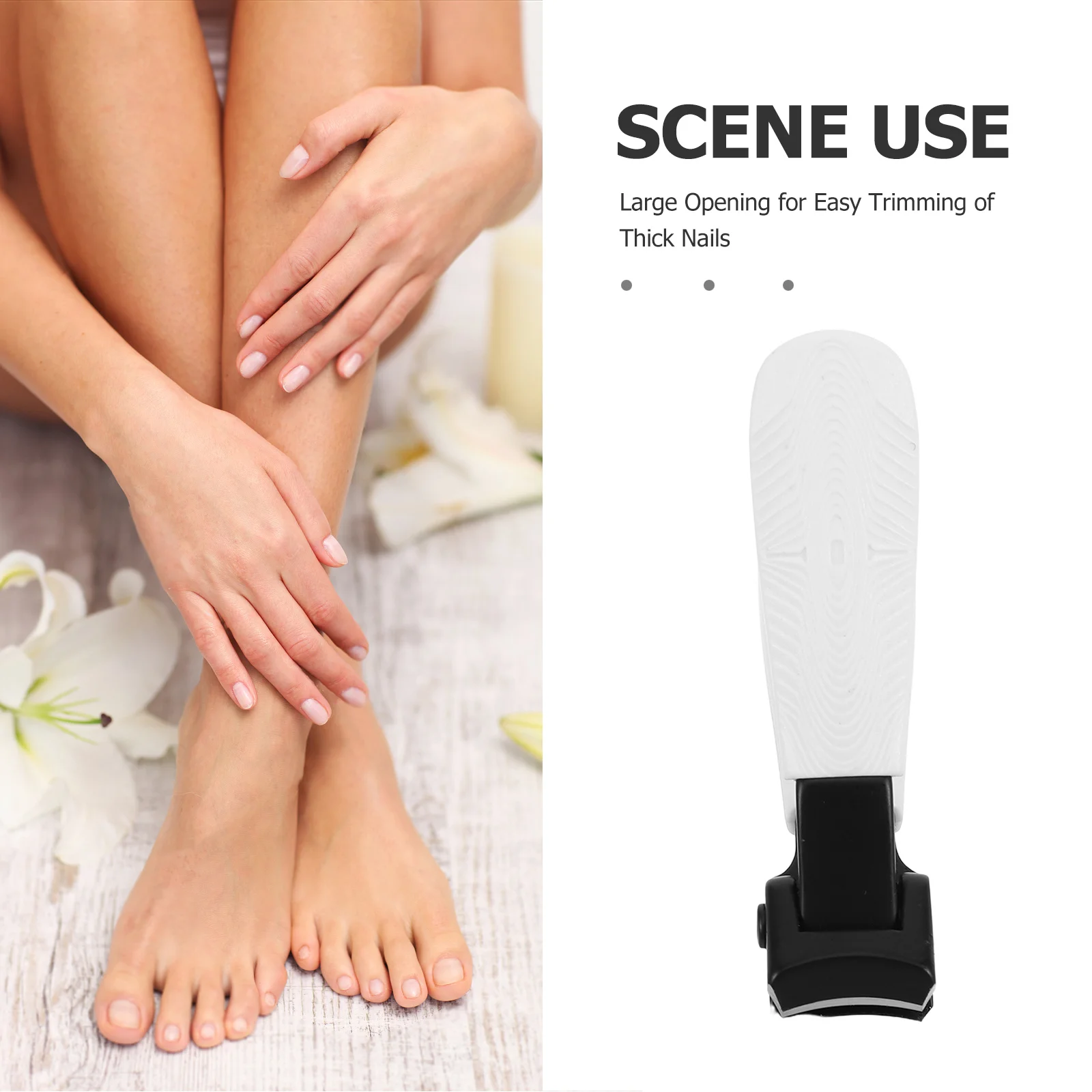 

3Pcs Nail Clippers Thick Nail Heavy Duty Ergonomic for Seniors Men Women Portable Salon Pedicure Fingernail Toenail Clippers