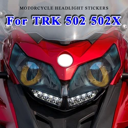 For Benelli TRK 502 502X TRK502 TRK502X 2023 2024 Waterproof Headlight Guard Stickers Motorcycle Head Light Decals Accessories