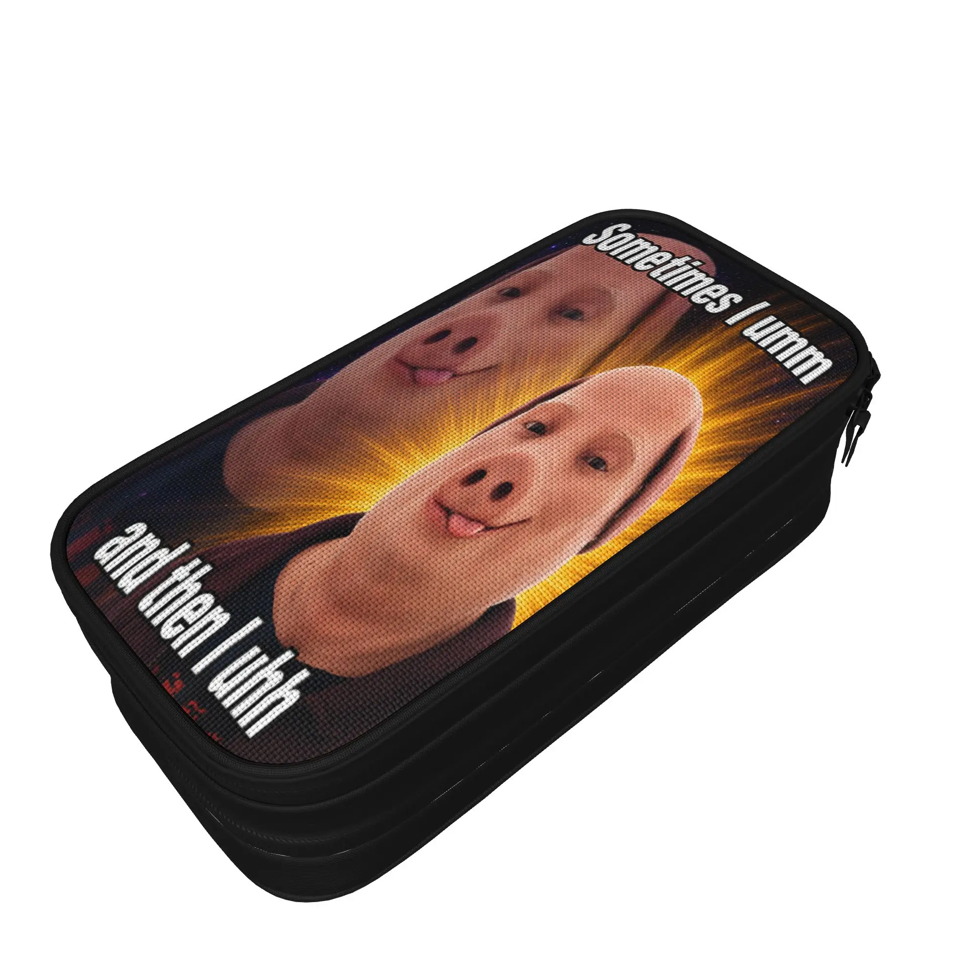 Sometime I UMM and Then I Uhh Funny John Pork Dih Meme Pencil Case College Pencil Pouch Students School Pencil Cases Supplies