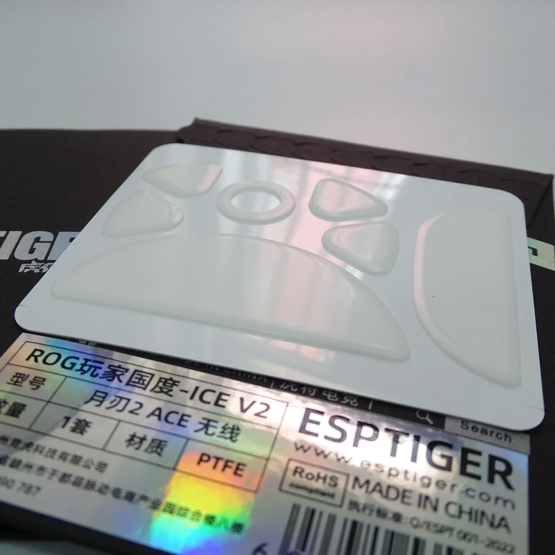 Esportstiger Ice Mouse Skateboards لـ ROG Keris II AP36K Mouse Glides PTFE Feet Pad
