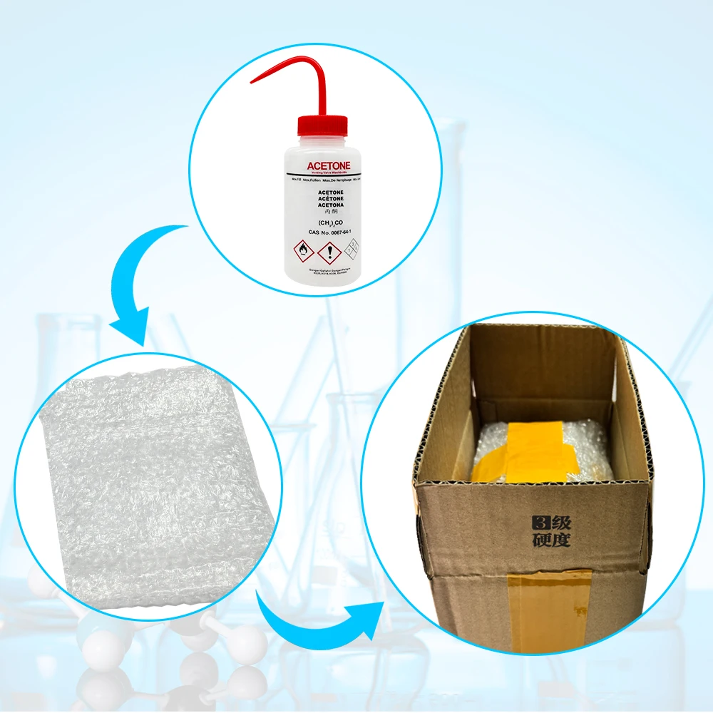 1 قطعة/الوحدة مختبر الأسيتون البلاستيك زجاحة ضغط غسل شطف زجاجات نظيفة بأمان #2