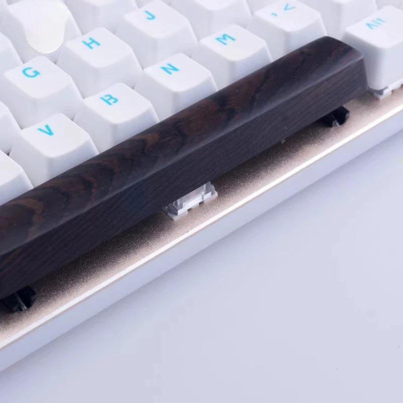 Black Walnut Spacebar Keycaps Custom Solid Wood 6.25U Spacebar Pear Wood OEM Profile Wooden Keycaps Satellite Switches Spacebar