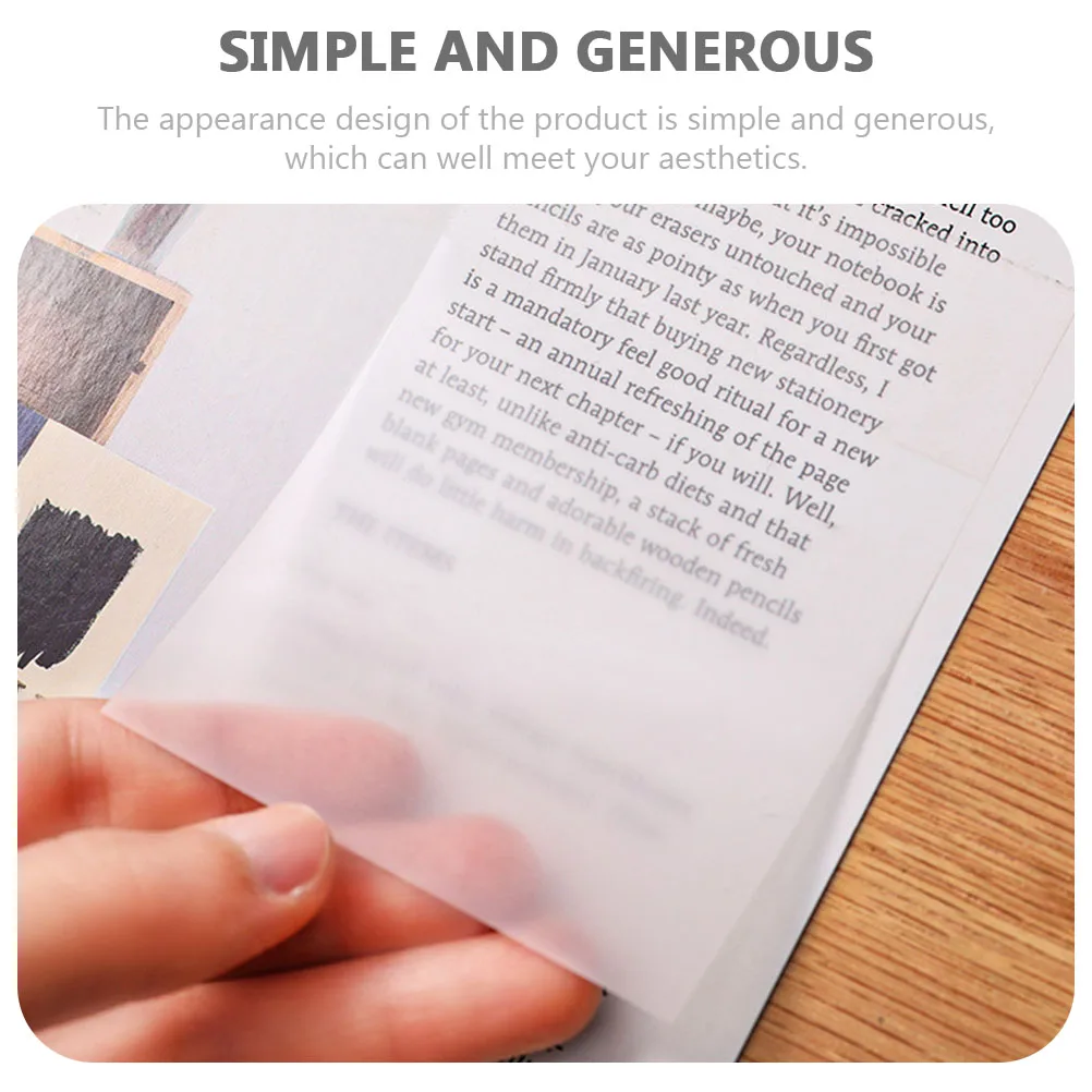 

5 Pcs Waterproof Note Stickers Pad Memo Pads Notes Stationery Sticky Transparent Memorandum Notepads