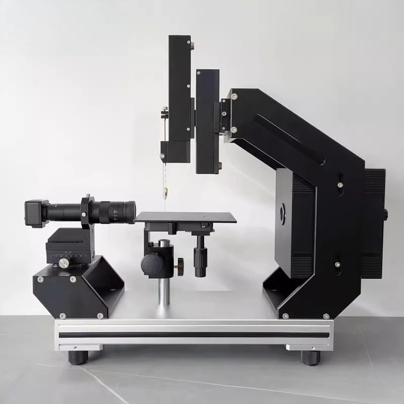 Video optical contact angle meter, liquid water drop contact angle meter
