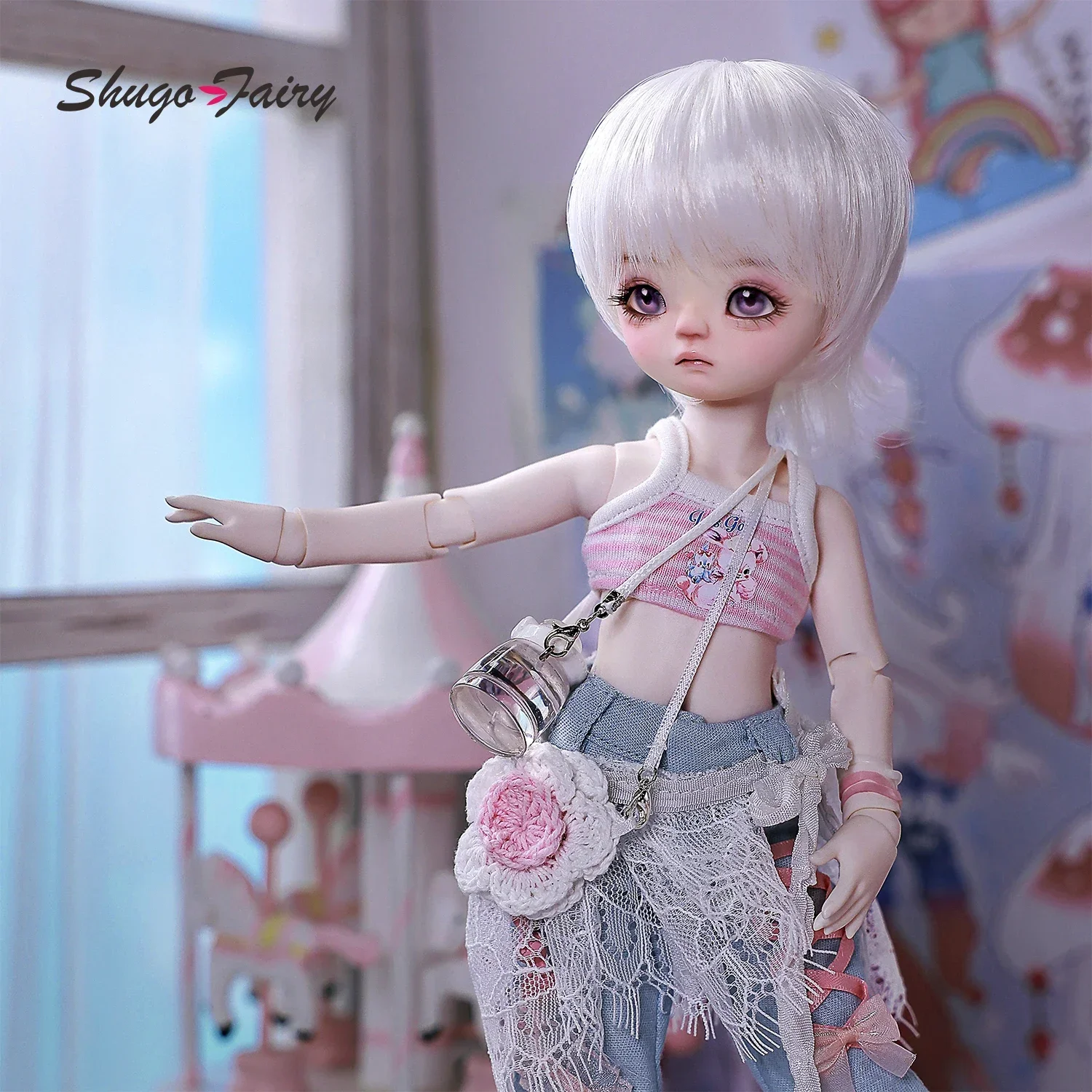 

Shuga Сказочный сапфир 1/6 BJD кукла полимерные игрушки для детей розовые крутые летние хороший подарок допамин Девочки День Рождения YOSD милая игрушка