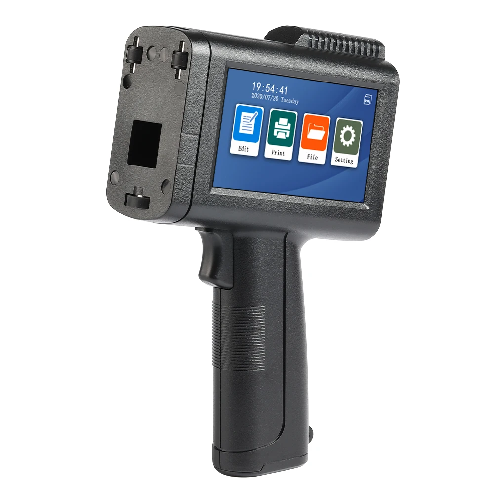 Foofon Portable Tij Handheld Inkjet Printer Date Printing Batch Code On Plastic Bottles