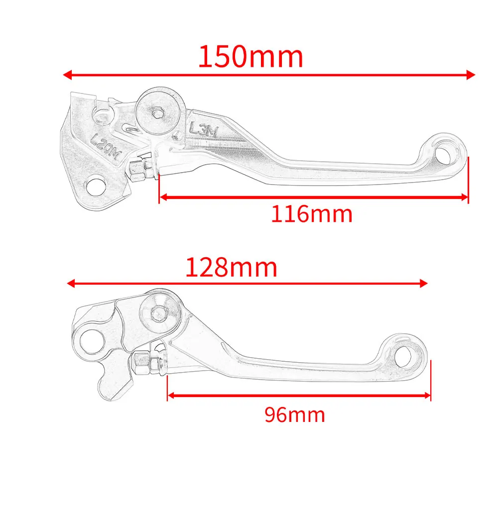 Motocicleta Pivot Embreagem Alavancas de Freio, Dirt Bike Alavancas, Acessórios para Honda CRF300L, CRF 300L, CRF300 L, Rally 2021, 2022